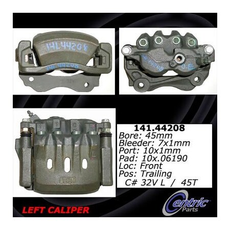 Centric Semi-Loaded Brake Caliper, Parts, 141.44208 141.44208